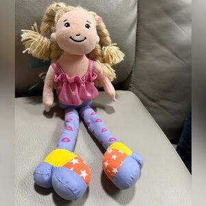 Groovy Girls Carissa 12” Pink Top w/Purple Patterned Legs, Yell.Oran Shoes Vint